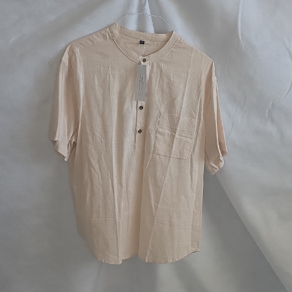 ATLANL...Men's Beige Casual Shirt